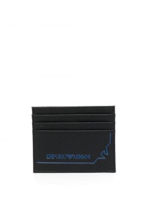 Kožená peňaženka s potlačou Emporio Armani