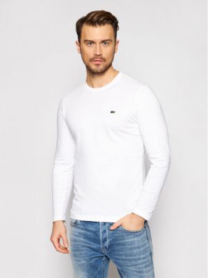 Μακρυμάνικη μπλούζα Lacoste λευκό