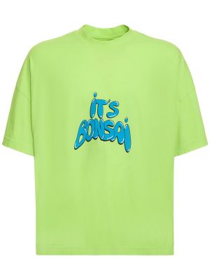 Džerzej bavlnené tričko Bonsai zelená