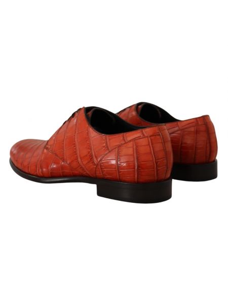 Zapatos derby de cuero Dolce & Gabbana naranja