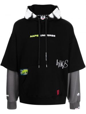 Trykt kort genser Aape By *a Bathing Ape® svart