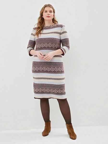 Платье-свитер Marytes бордовое