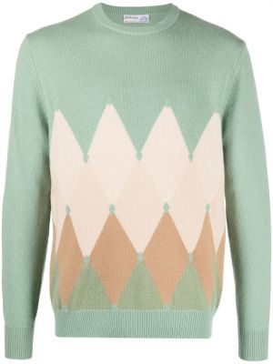 Kockovaný kašmírový sveter s vzorom argyle Ballantyne