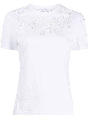 Памучна тениска Ermanno Scervino бяло