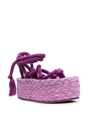 Sandály na platformě Isabel Marant fialové