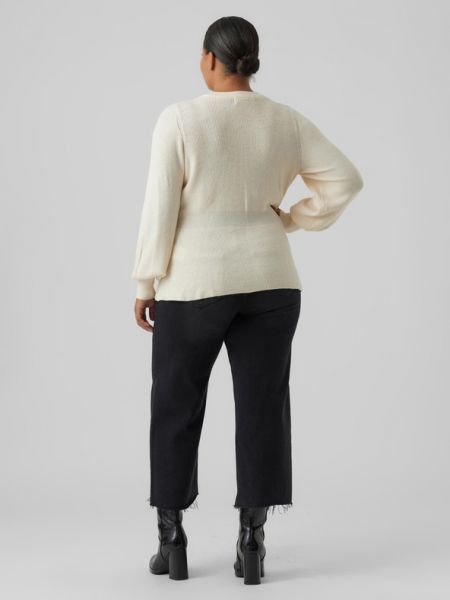 Sweter Vero Moda Curve biały