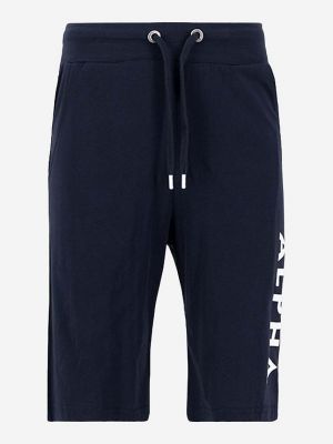 Pamučne kratke hlače od jersey Alpha Industries plava
