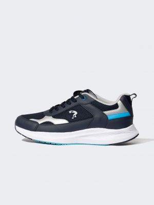 Csipkés fűzős sneakers Defacto kék