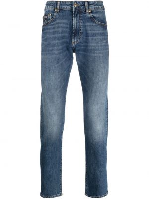 Jeans skinny avec applique Versace Jeans Couture bleu