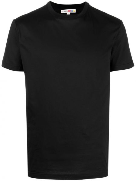 T-shirt en coton avec manches courtes Modes Garments noir