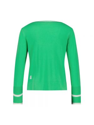 Jersey de lana de cachemir de tela jersey Marc Cain verde