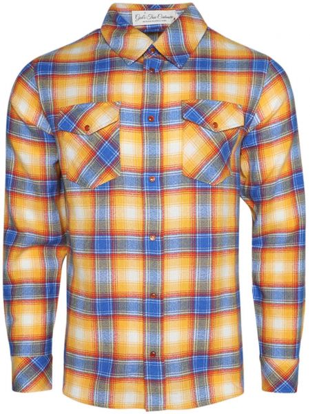 Kašmírová košeľa God's True Cashmere oranžová