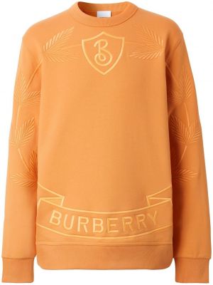 Medvilninis džemperis Burberry oranžinė