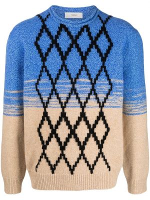 Sweter wełniany z wzorem argyle Pringle Of Scotland