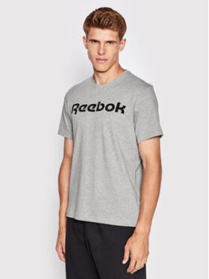 T-shirt slim Reebok gris