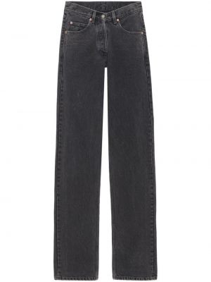 Bavlněné džíny relaxed fit Saint Laurent černé