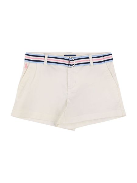 Bomull shorts for jenter Polo Ralph Lauren hvit