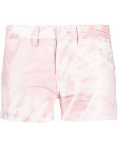 Pantalones cortos con estampado tie dye Moa Master Of Arts rosa