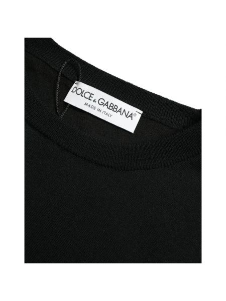 Bluza z okrągłym dekoltem Dolce And Gabbana czarna