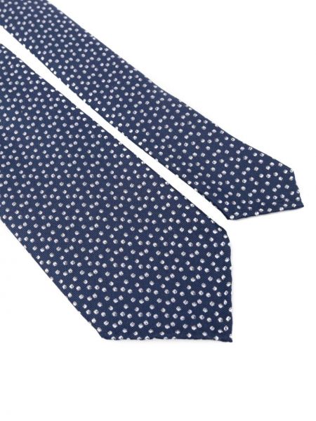 Gepunktete krawatte mit stickerei Lardini