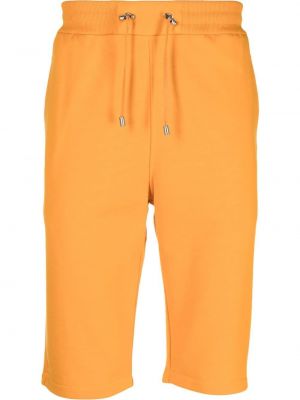 Pamut rövidnadrág Balmain narancsszínű
