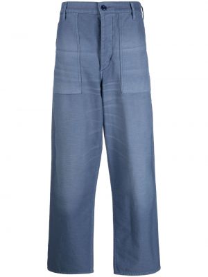 Leder jeansjacke mit stickerei mit geknöpfter Polo Ralph Lauren