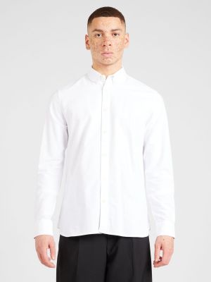 Marškiniai Knowledgecotton Apparel balta