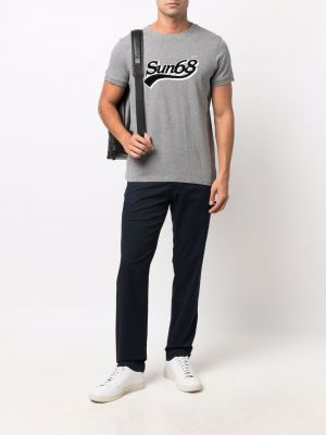 Camiseta con estampado Sun 68 gris