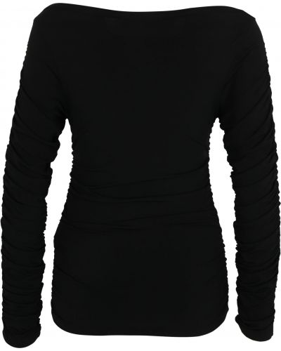 Тениска с дълъг ръкав Selected Femme черно