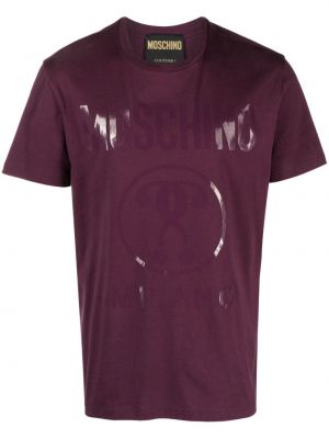 T-shirt aus baumwoll mit print Moschino