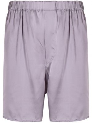 Pantalones cortos deportivos de seda Ludovic De Saint Sernin violeta