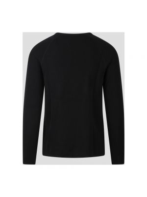 Jersey de tela jersey de cuello redondo Ami Paris negro
