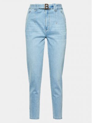 Priliehavé džínsy s rovným strihom Blugirl Blumarine modrá