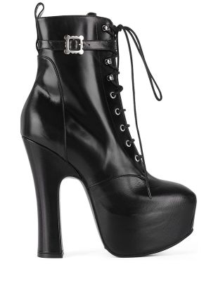 Ankle boots skórzane Vivienne Westwood czarne