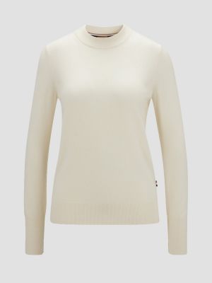 Кашеміровий пуловер Boss білий