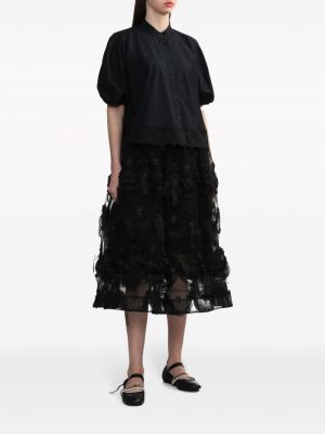 Tylové sukně s mašlí Simone Rocha černé