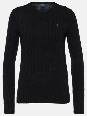 Кашемировый шерстяной свитер Polo Ralph Lauren черный