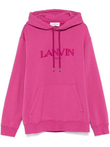 Işlemeli hoodie Lanvin pembe