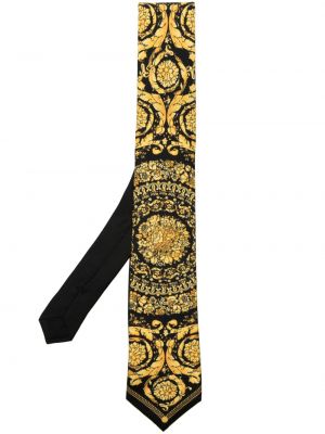 Hodvábna kravata s potlačou Versace