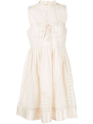 Mini šaty Ulla Johnson bílé