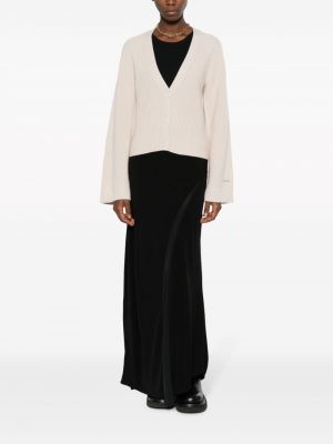 Długa spódnica drapowana Calvin Klein czarna