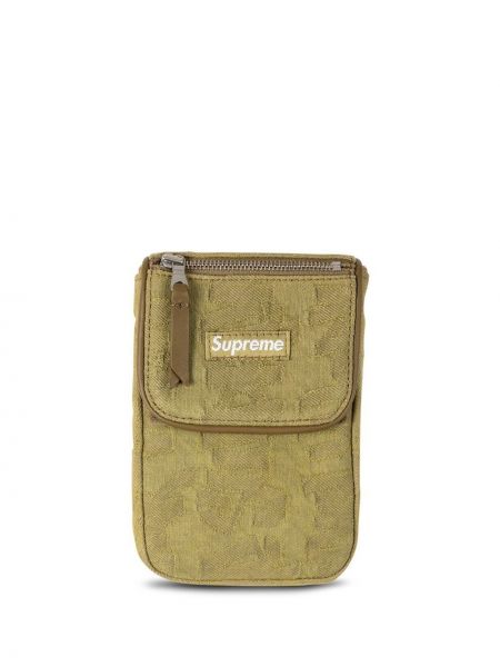 Žakárová peňaženka Supreme zelená