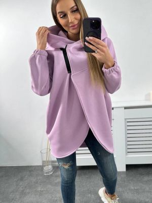 Džemperis ar rāvējslēdzēju Kesi violets