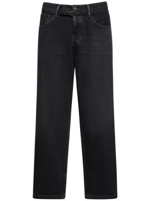 Jeans en coton large Acne Studios noir