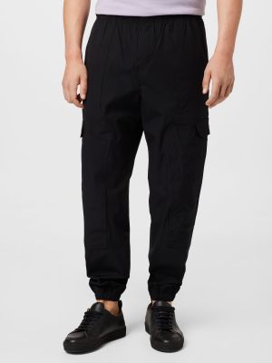 Παντελόνι cargo Calvin Klein Jeans μαύρο