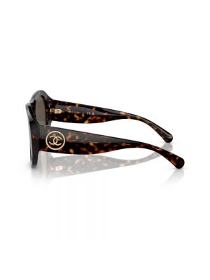 Gafas de sol de cristal Chanel marrón