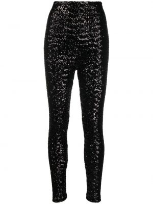 Paljett leggings P.a.r.o.s.h. svart