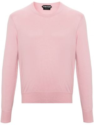 Sweter bawełniany Tom Ford różowy