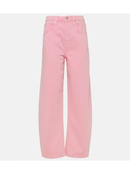Jeans taille haute Frame rose