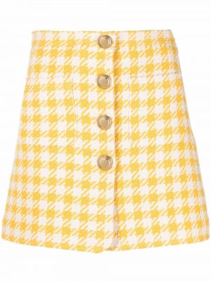 Mini sukně Miu Miu žluté